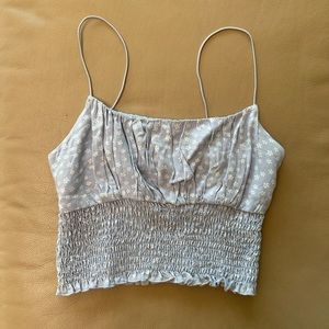 Pacsun Smocked and Ruched Floral Tank Top